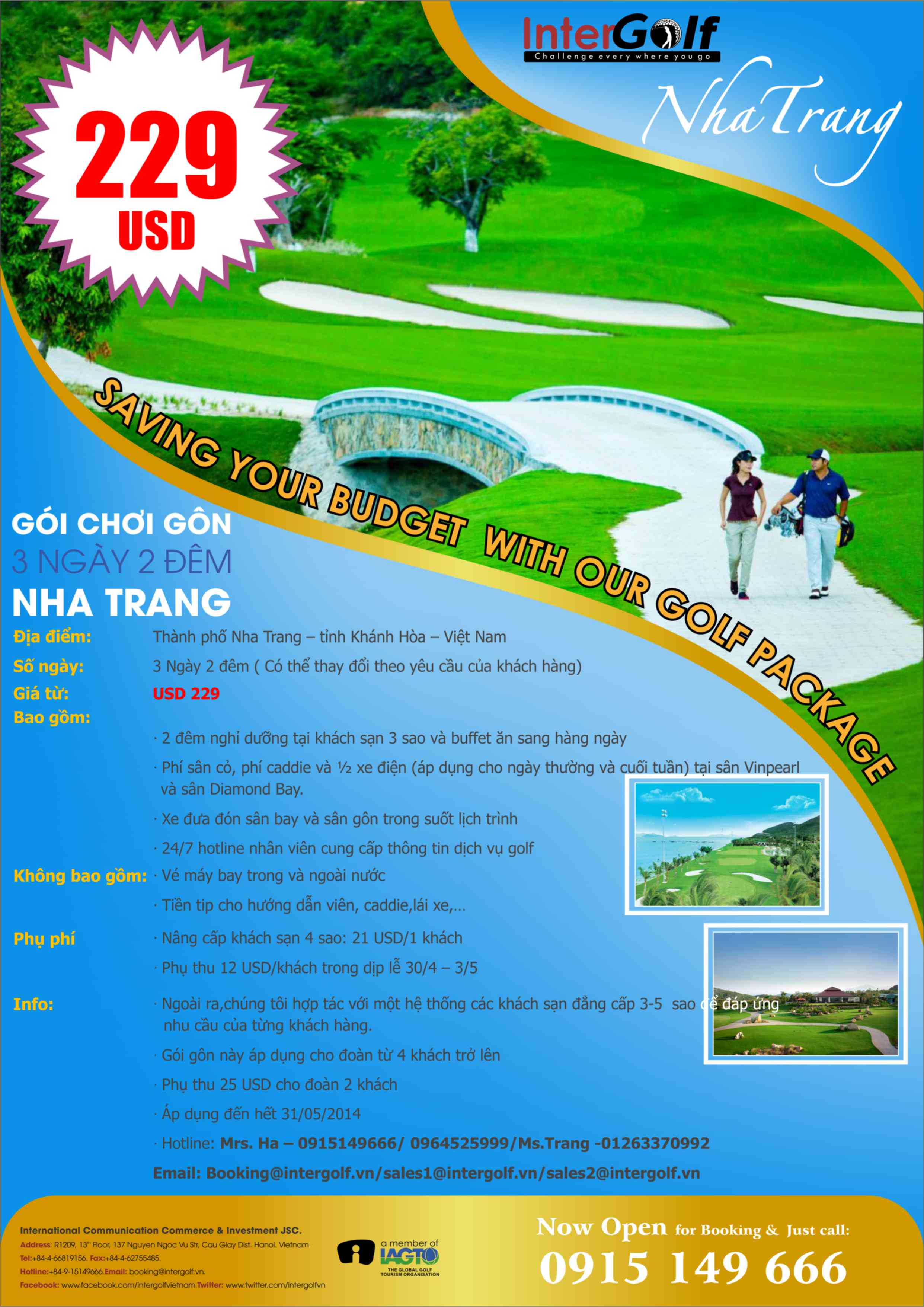 pakage_Nha Trang - InterGolf - Công Ty CP Đầu Tư Thương Mại & Truyền Thông Quốc Tế